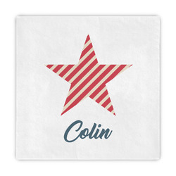 Stars and Stripes Standard Decorative Napkins (Personalized)