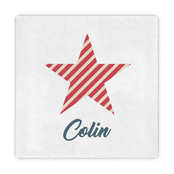 Custom Stars and Stripes Decorative Paper Napkins (Personalized)