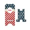 Stars and Stripes Stylized Phone Stand - Front & Back - Small