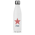 Stars and Stripes Water Bottle - 17 oz. - Stainless Steel - Full Color Printing (Personalized)