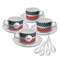 Stars and Stripes Tea Cup - Set of 4 (Personalized)