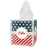 Stars and Stripes Tissue Box Cover (Personalized)
