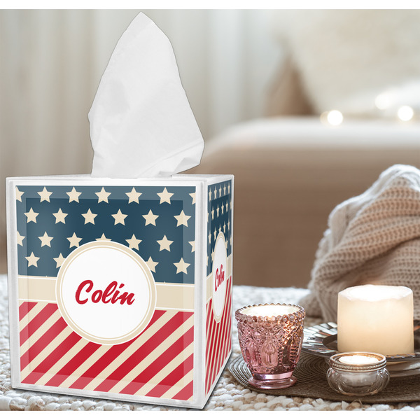 Stars and Stripes Tissue Box - LIFESTYLE
