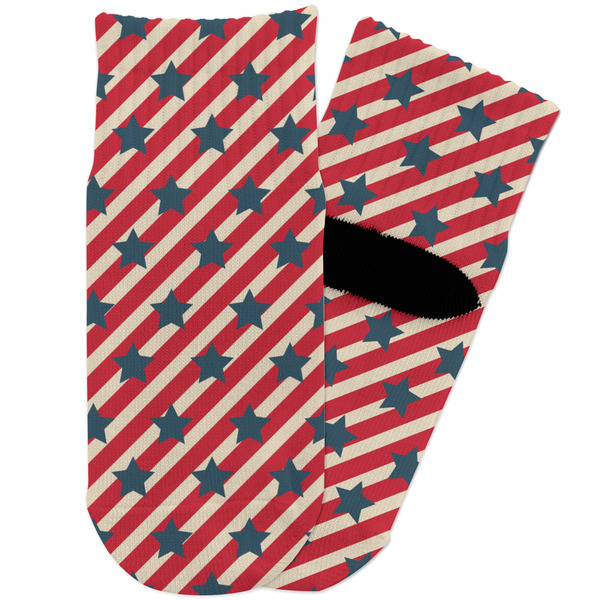 Custom Stars and Stripes Toddler Ankle Socks