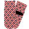 Stars and Stripes Toddler Ankle Socks - Single Pair - Front and Back