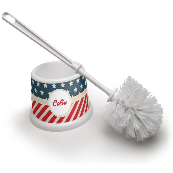 Custom Stars and Stripes Toilet Brush (Personalized)