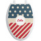Stars and Stripes Toilet Seat Decal Elongated