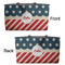 Stars and Stripes Tote w/Black Handles - Front & Back Views