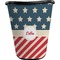 Stars and Stripes Trash Can Black