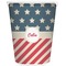 Stars and Stripes Trash Can White