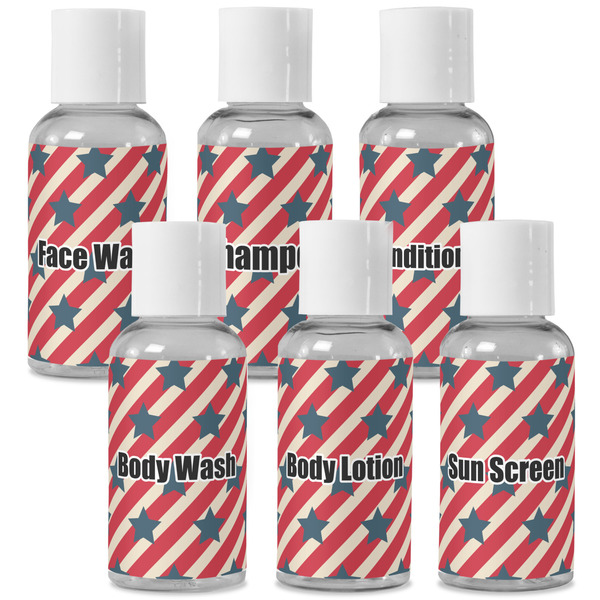 Custom Stars and Stripes Travel Bottles (Personalized)
