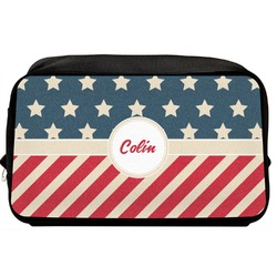Stars and Stripes Toiletry Bag / Dopp Kit (Personalized)