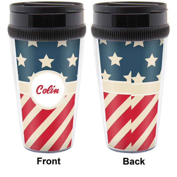 Stars and Stripes Travel Mug Approval (Personalized)