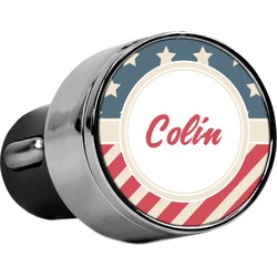Stars and Stripes USB Car Charger (Personalized)
