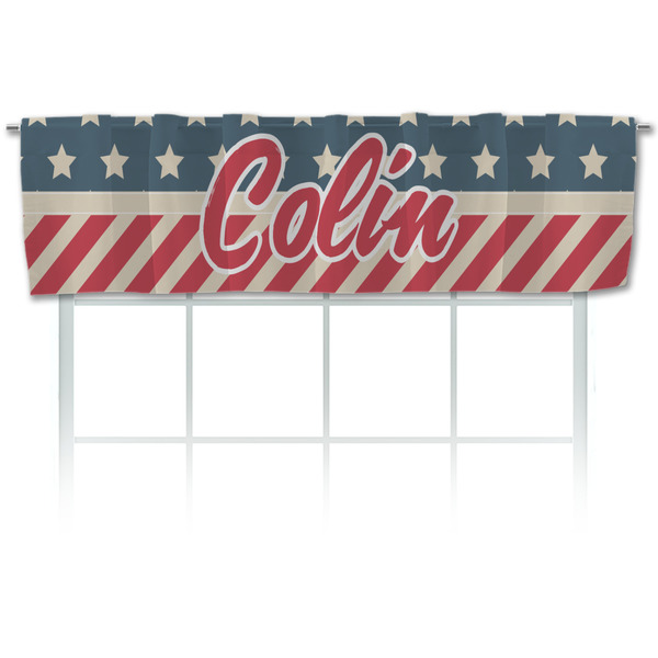 Custom Stars and Stripes Valance (Personalized)