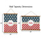 Stars and Stripes Wall Hanging Tapestries - Parent/Sizing