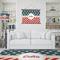 Stars and Stripes Wall Hanging Tapestry - IN CONTEXT