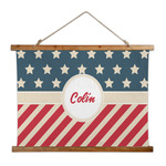 Stars and Stripes Wall Hanging Tapestry - Wide (Personalized)