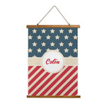 Stars and Stripes Wall Hanging Tapestry - Tall (Personalized)