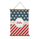 Stars and Stripes Wall Hanging Tapestry - Tall (Personalized)