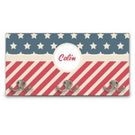 Stars and Stripes Wall Mounted Coat Rack (Personalized)