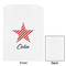 Stars and Stripes White Treat Bag - Front & Back View