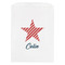 Stars and Stripes White Treat Bag - Front View