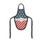 Stars and Stripes Wine Bottle Apron - FRONT/APPROVAL
