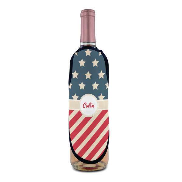 Stars and Stripes Wine Bottle Apron - IN CONTEXT