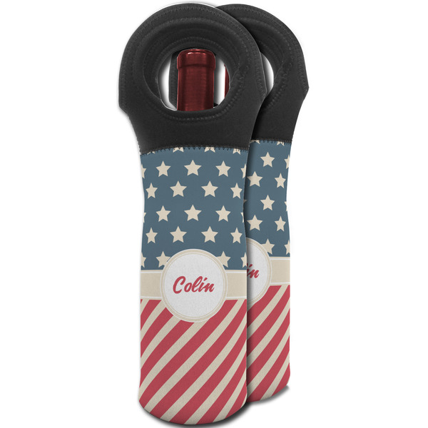 Stars and Stripes Wine Tote Bag - MAIN
