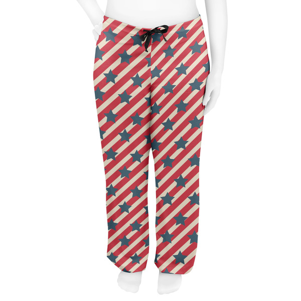 Stars and Stripes Women's Pj on model - Front