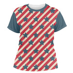 Stars and Stripes Women's Crew T-Shirt - Small