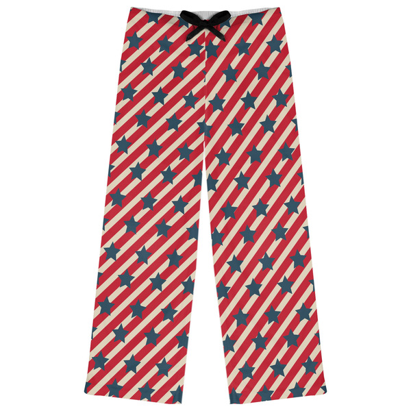 Custom Stars and Stripes Womens Pajama Pants - XS