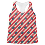 Stars and Stripes Womens Racerback Tank Top - X Small