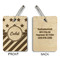 Stars and Stripes Wood Luggage Tags - Rectangle - Approval