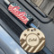 Stars and Stripes Wood Luggage Tags - Round - Lifestyle