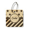 Stars and Stripes Wood Luggage Tags - Square - Front/Main