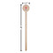 Stars and Stripes Wooden 6" Stir Stick - Round - Dimensions