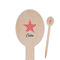 Stars and Stripes Wooden Food Pick - Oval - Closeup
