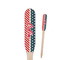 Stars and Stripes Wooden Food Pick - Paddle - Closeup