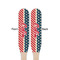 Stars and Stripes Wooden Food Pick - Paddle - Double Sided - Front & Back