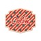 Stars and Stripes Wooden Sticker - Main