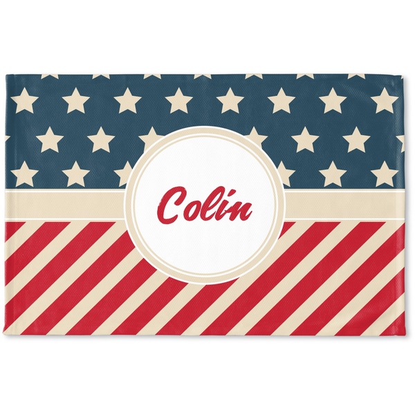 Custom Stars and Stripes Woven Mat (Personalized)