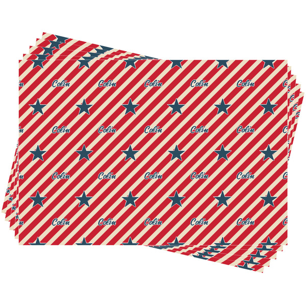 Stars and Stripes Wrapping Paper - 5 Sheets Approval