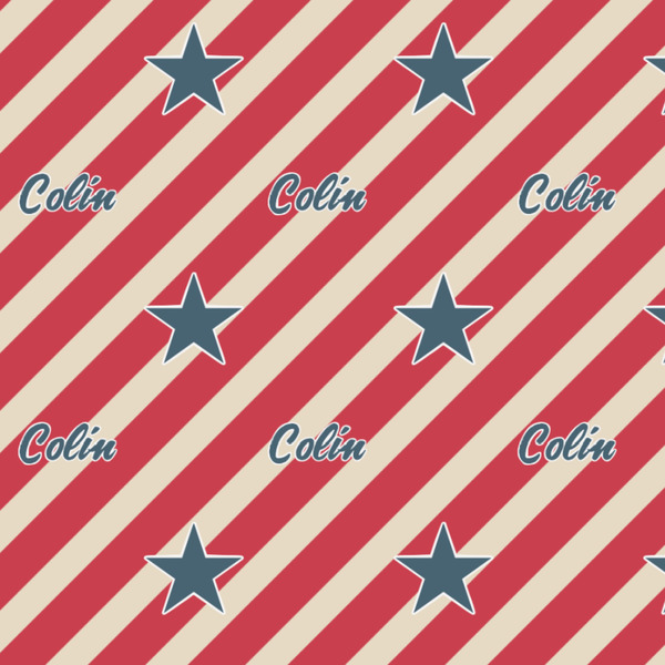 Stars and Stripes Wrapping Paper Square
