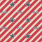Stars and Stripes Wrapping Paper Square
