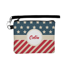 Stars and Stripes Wristlet ID Case w/ Name or Text