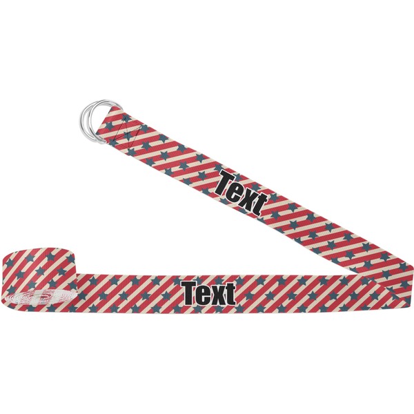 Custom Stars and Stripes Yoga Strap (Personalized)