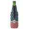 Stars and Stripes Zipper Bottle Cooler - BACK (bottle)