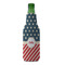 Stars and Stripes Zipper Bottle Cooler - FRONT (bottle)